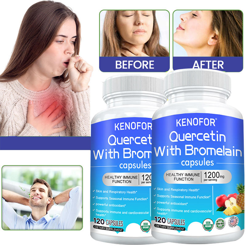 Quercetin Bromelain Capsules,  - огляд і ціна Wellness Quercetin