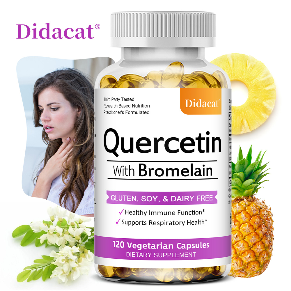 Quercetin & Bromelain Capsules - огляд і ціна Wellness Quercetin