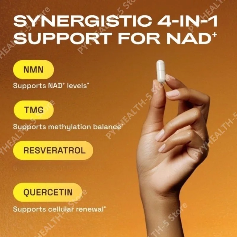 NMN NAD+ Support Capsules with - огляд і ціна Wellness Quercetin