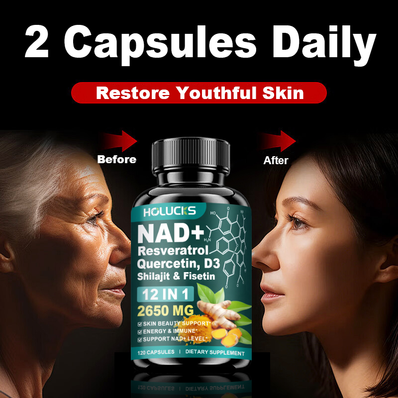 HOLUCKS 12-in-1 NAD+ Supplemen - огляд і ціна Wellness Quercetin