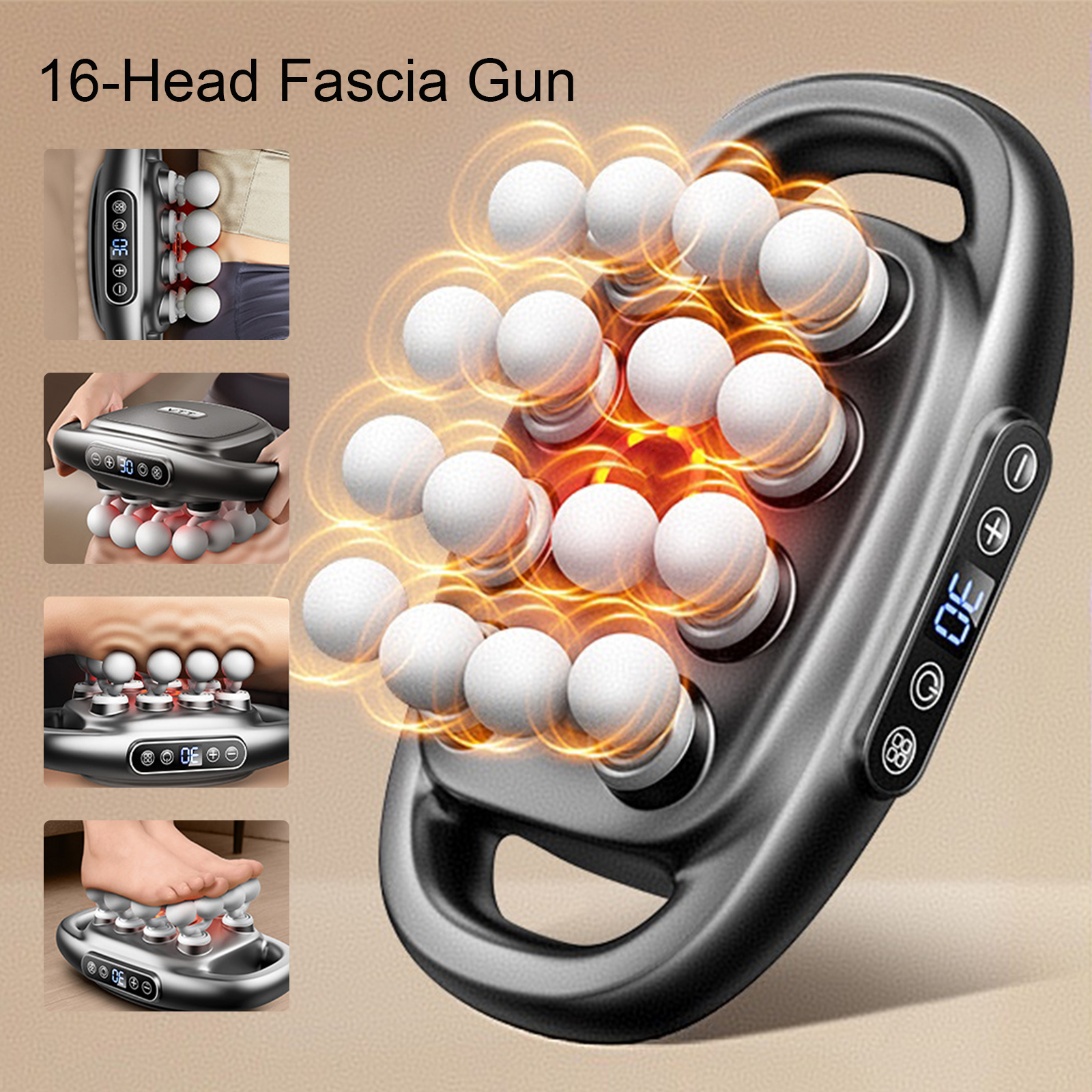 16-Head Fascia Gun High-Freque - огляд і ціна Health Wellness